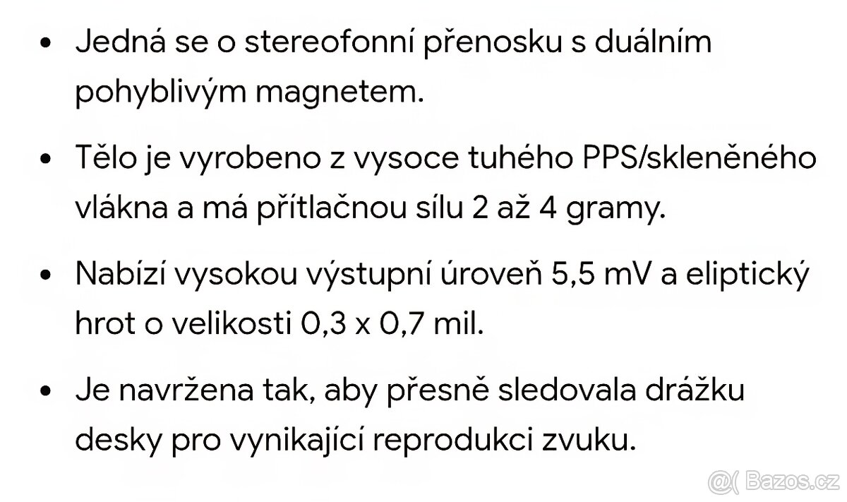 Gramofonová přenoska - 3