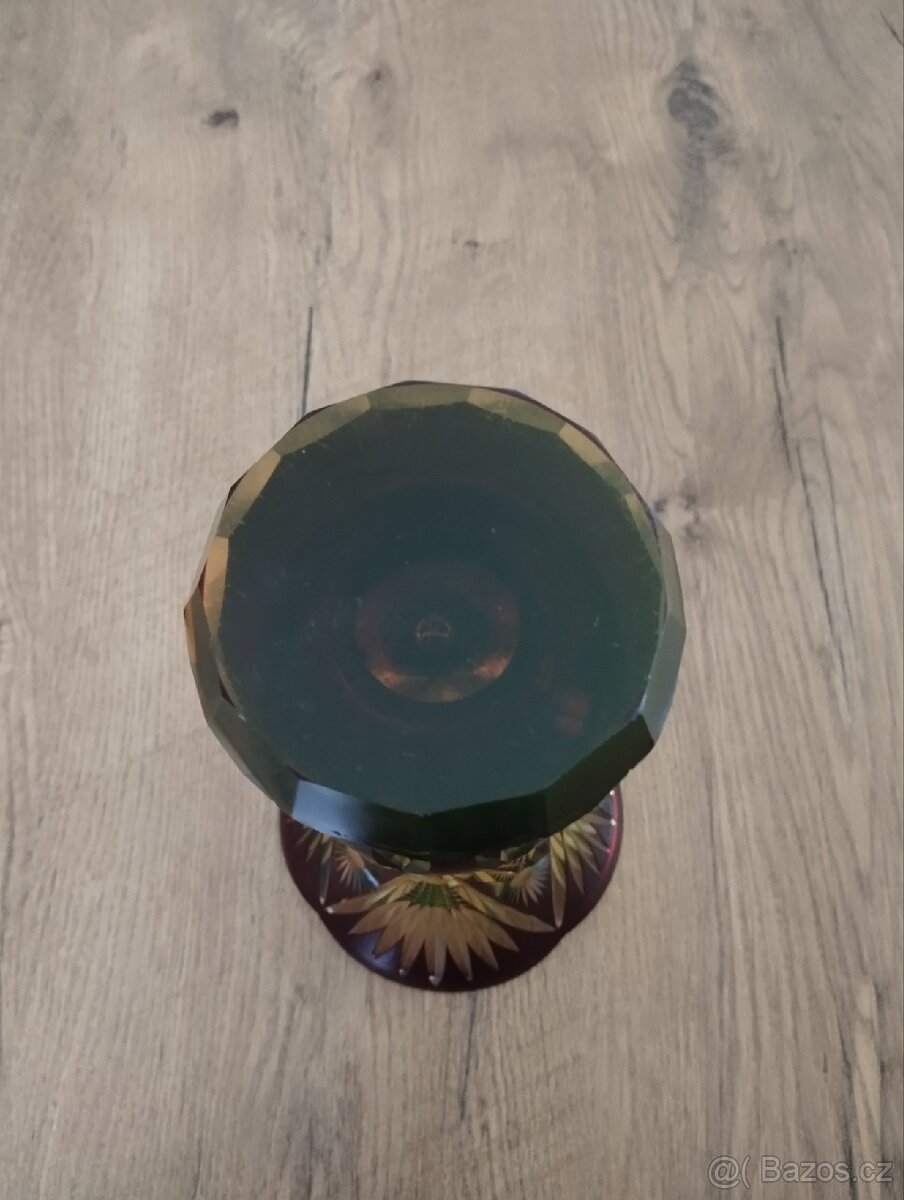 Broušená starožitná váza - 3