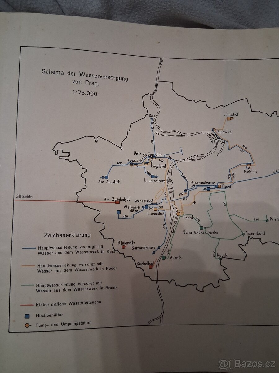Stara mapa Prahy - 3