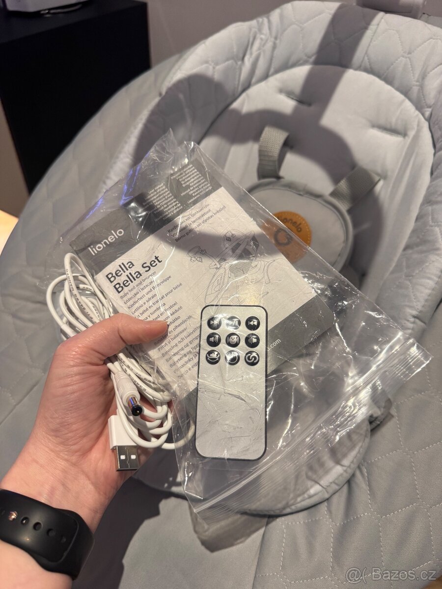 Lionelo Houpačka Bella Grey Concrete - 3