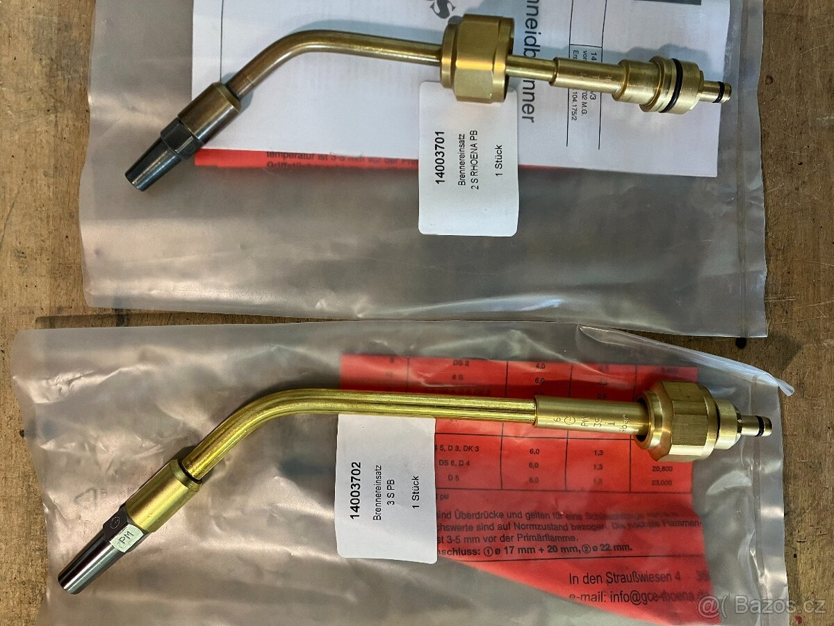 Prodám hořáky pro tvrdé pájení Rhoena PB - 3