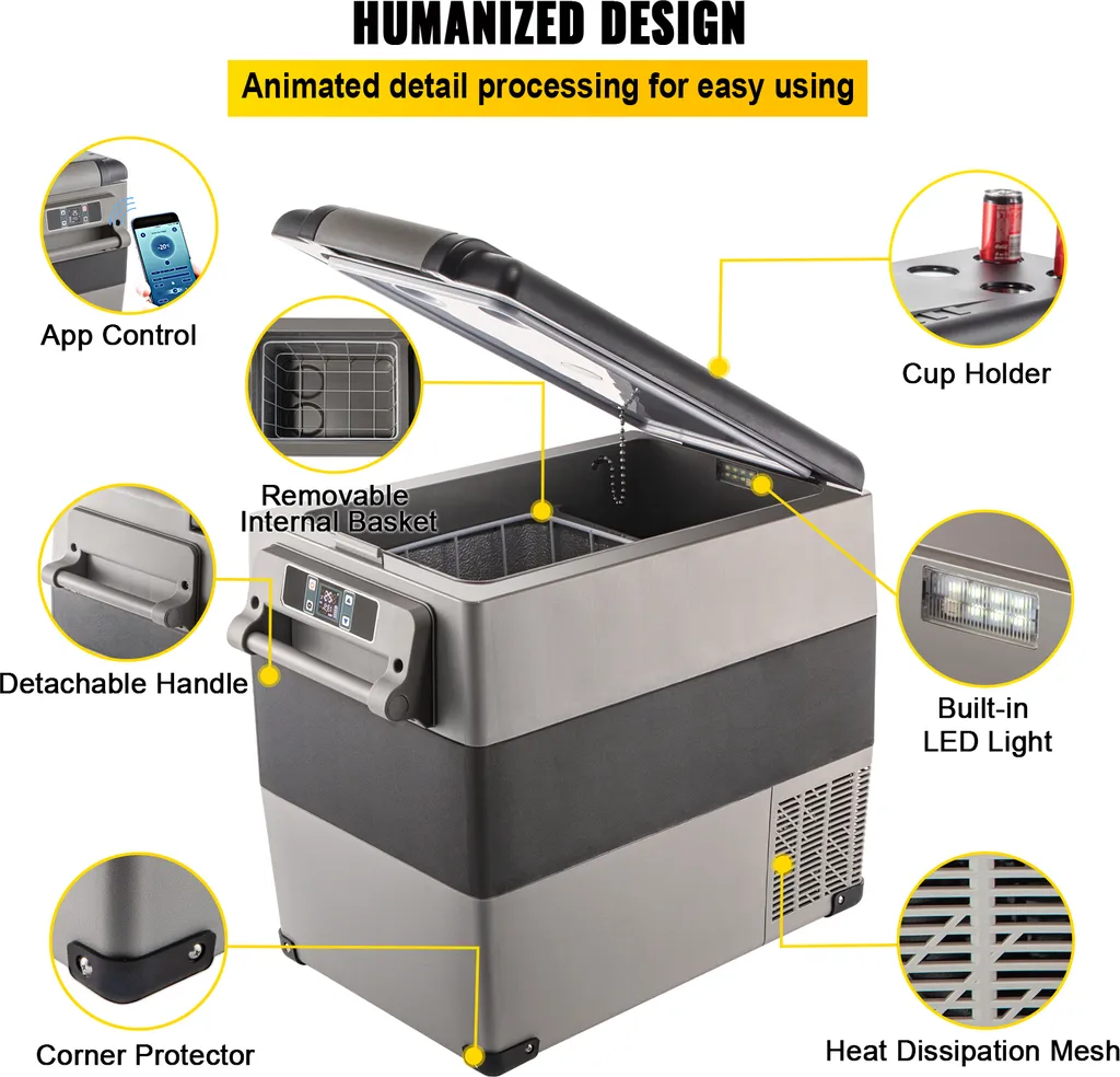 Nová kompresorová AUTOLEDNICE 55l box -20 ℃ 20 ℃ 12V/230V - 3