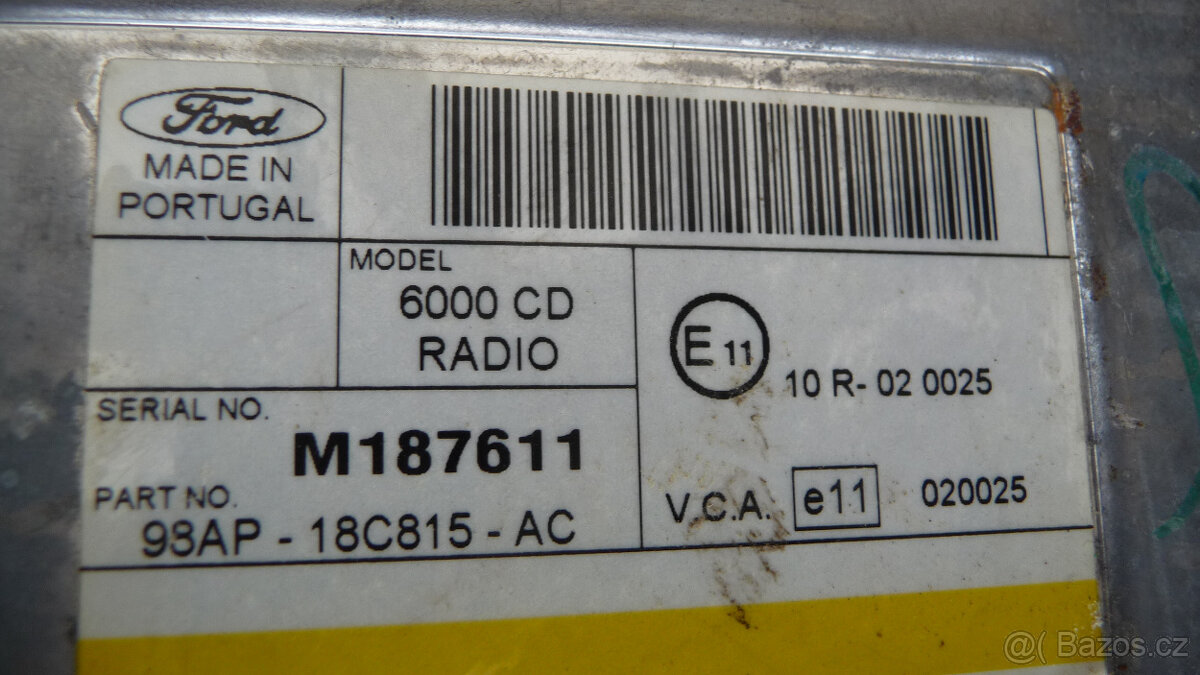 Autorádio FORD s CD přehrávačem - 3