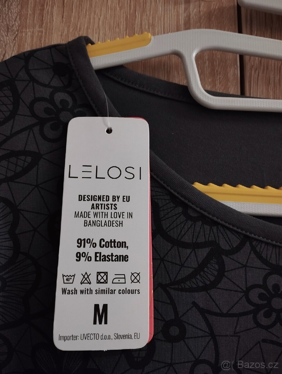 Bavlněné šedé triko Lelosi s detaily - 3