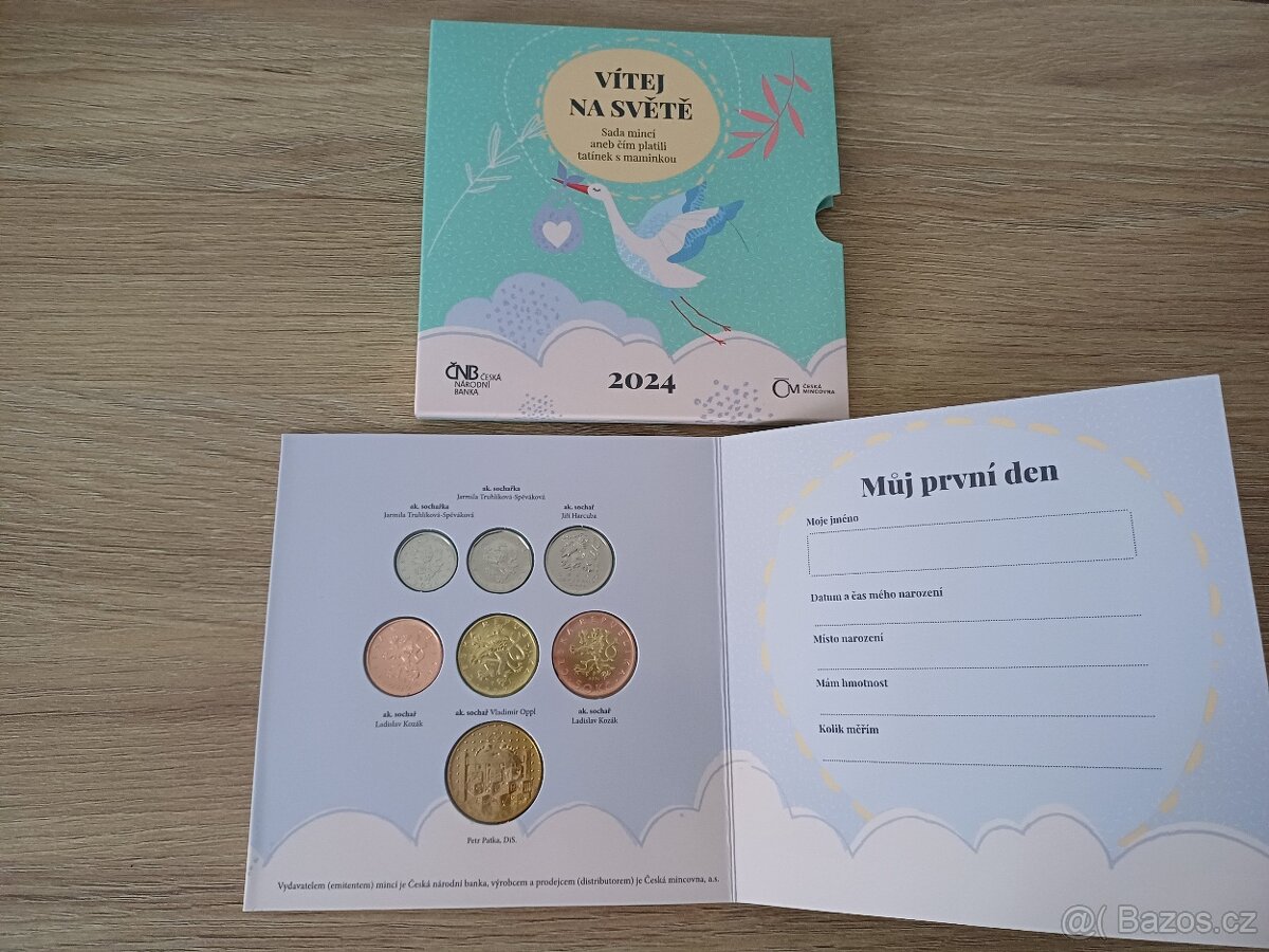 Sada oběžných mincí 2024 VÍTEJ NA SVĚTĚ, NAROZENÍ DÍTĚTE - 3