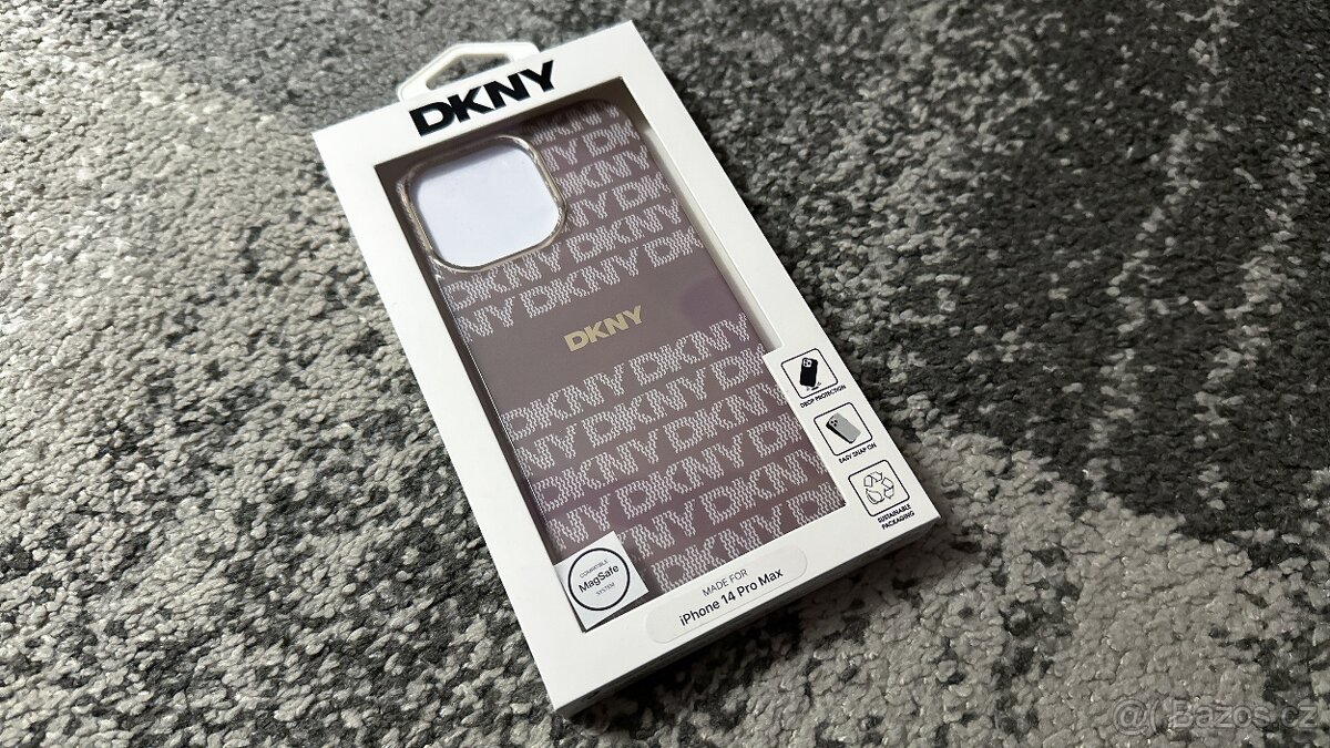 Kryt DKNY na iPhone 14 PRO MAX - Zlatobéžový - 3