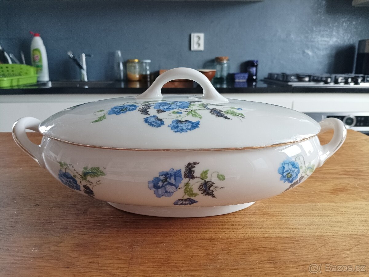 ART DECO PORCELÁNOVÁ TERINA MADESCLAIRE EMILE LIMOGES FRANCE - 3