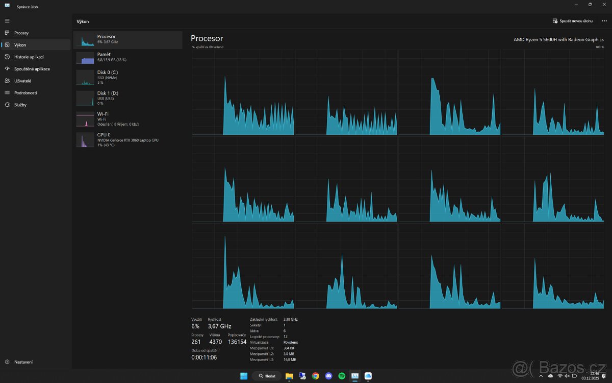 Lenovo Legion 5 Pro 16ACH6H Herní notebook - 3