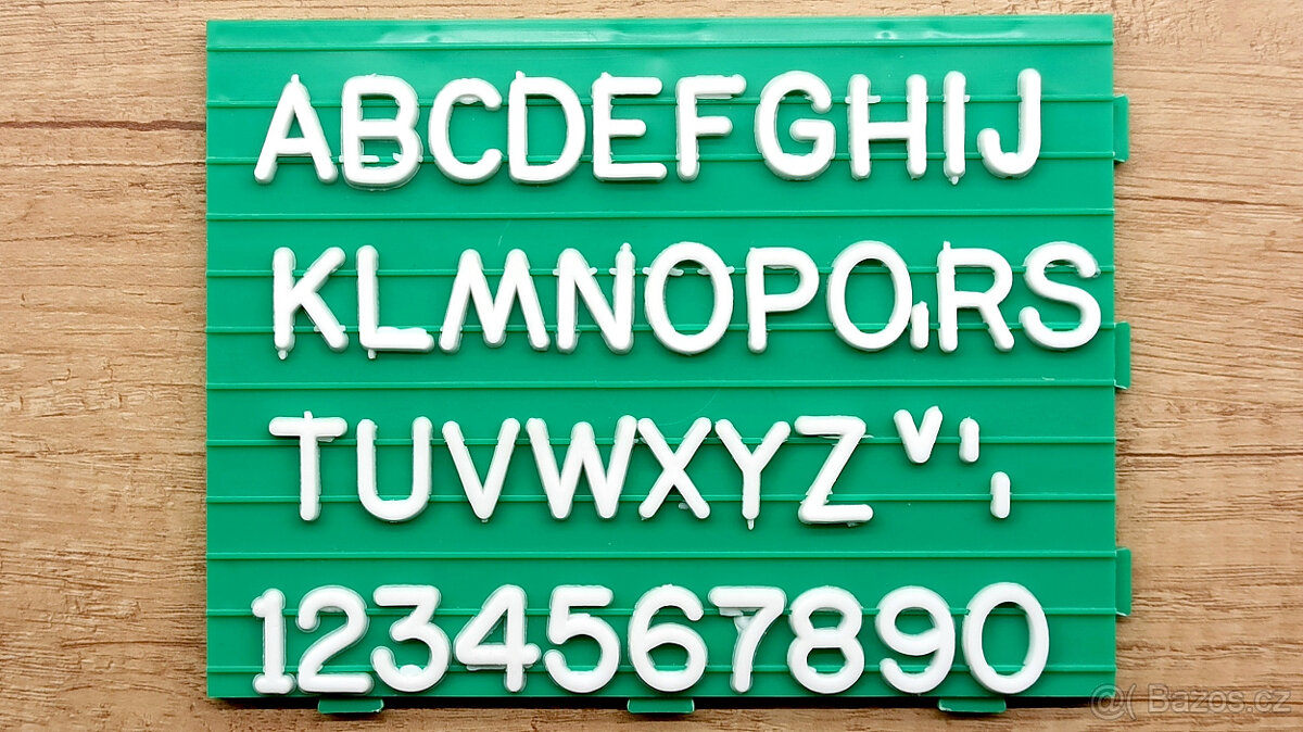 Retro plastová skládací abeceda - 3
