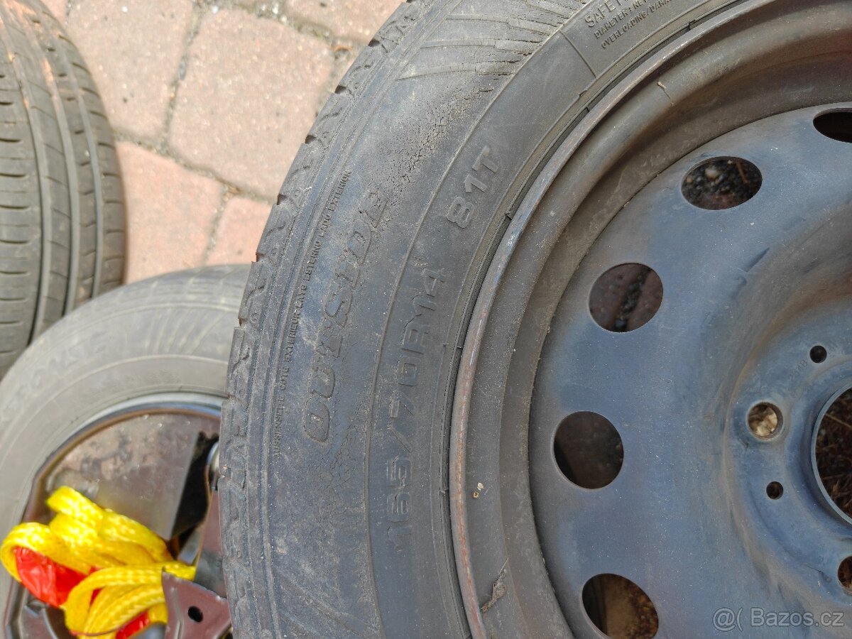 Letní pneu + kola - 165/70 R14 81T - 3