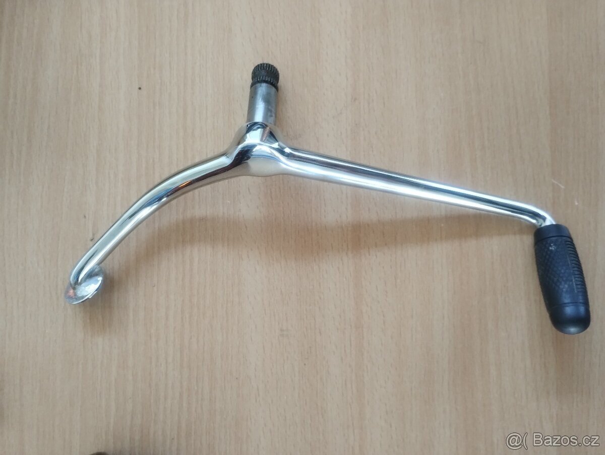 Řadící páka ČZ 175/501 skůtr, nový kvalitní chrom, poměděno - 3