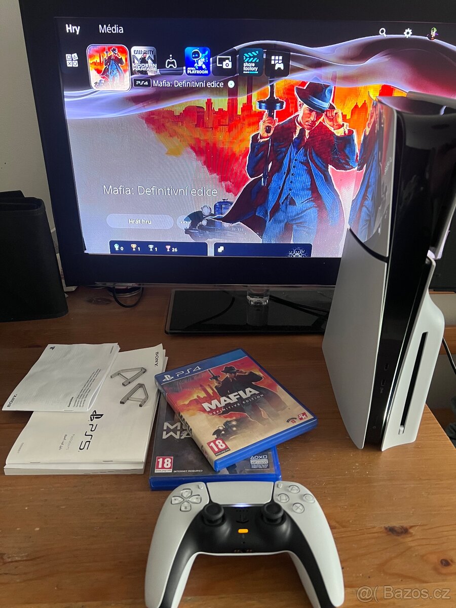PS5 Slim 1TB v záruce + Mafia a Call of Duty - 3