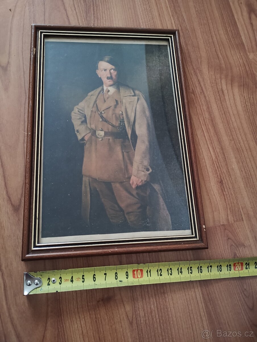Prodám originální obraz Adolfa Hitlera nalezený na půdě - 3