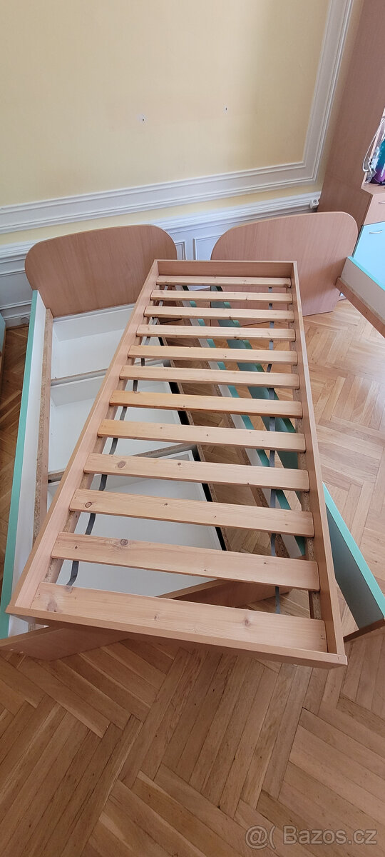 Postele s úložným prostorem (výroba na míru)204x96 cm+rošty - 3