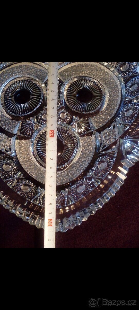 Skleněná broušená mísa Bohemia Crystal - 3