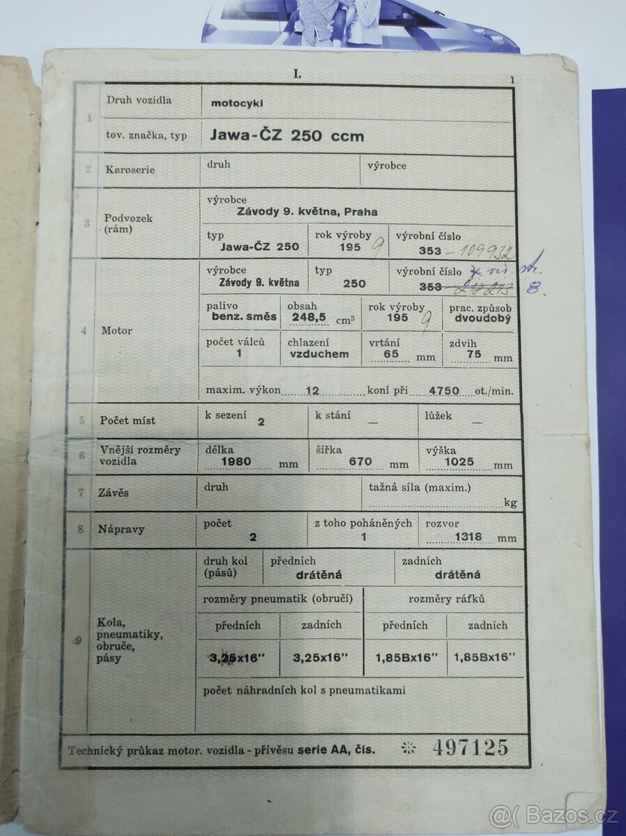 Prodám Jawa 250 - 3