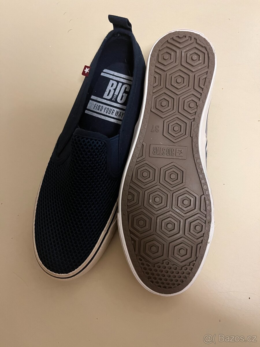 Prodám modré mokasíny Big Star vel. 37 - 3