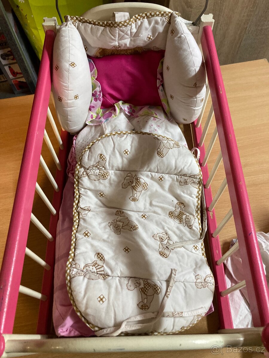 DŘEVĚNÁ POSTÝLKA PRO PANENKY. - 3