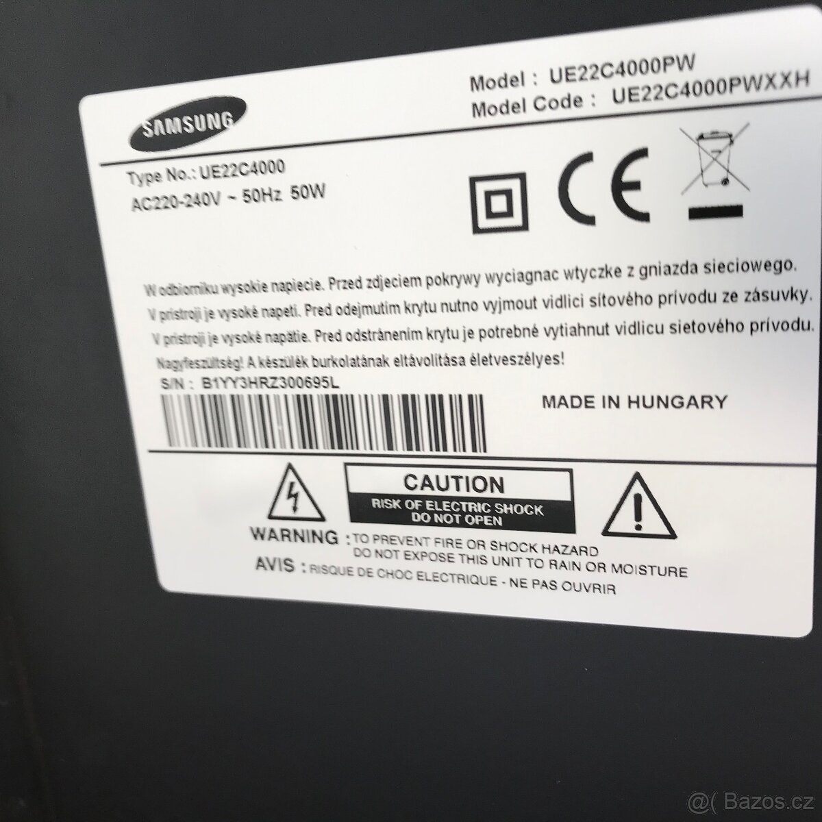 Samsung TV UE22C4000 • Sharp TV • Tesla set top box - 3