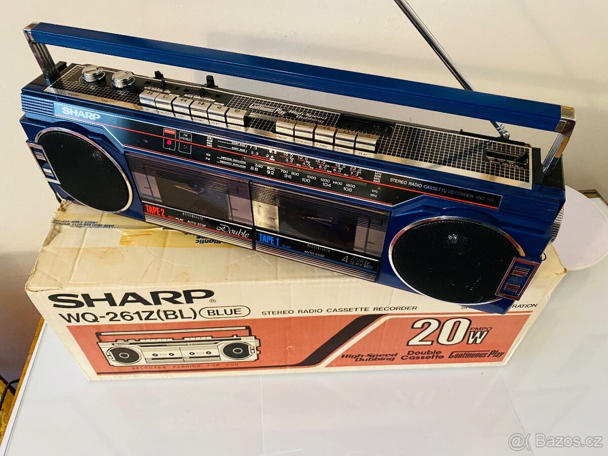 Radiomagnetofon/boombox Sharp WQ-261Z, rok 1985 - 3
