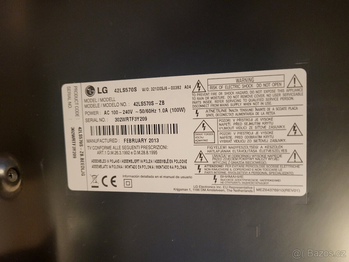 LG 42LS570S díly - 3