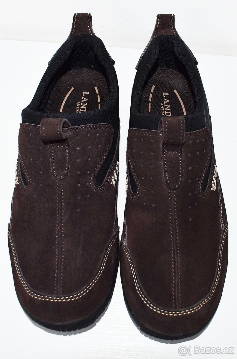 Pánské kožené mokasíny, zn. Lands' End, vel. 10.5/44 - 3