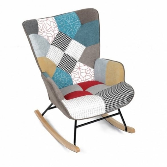 374 patchwork houpací křeslo - 3