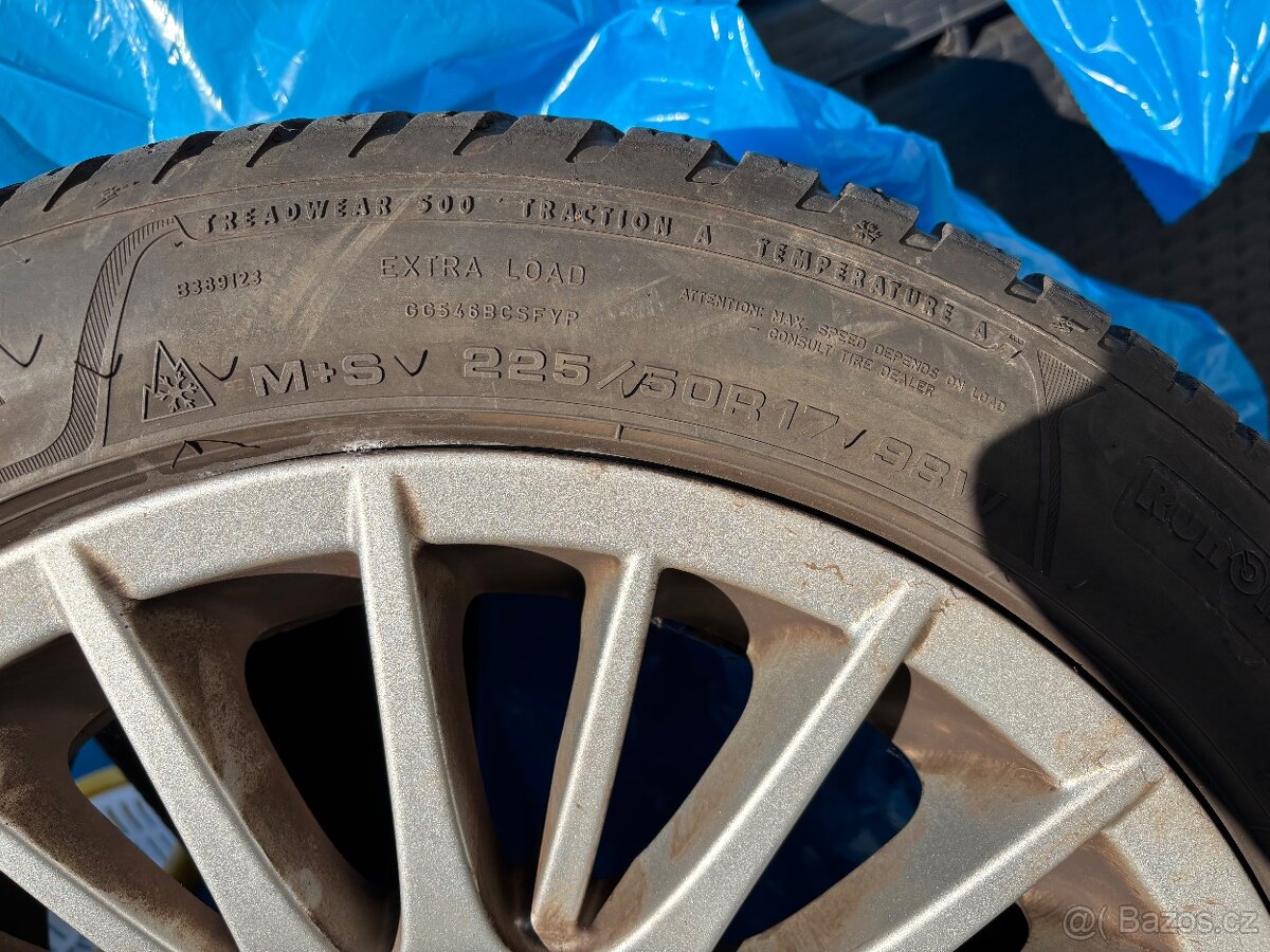 Original BMW Alu zimni kola 225/50 r17, GoodYear MS Runflat - 3