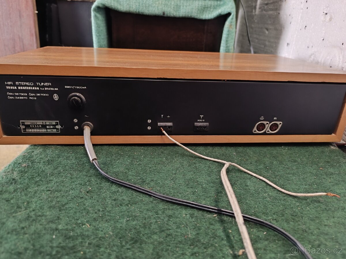 Retro stereo HiFi tuner Tesla 3604 A - 3