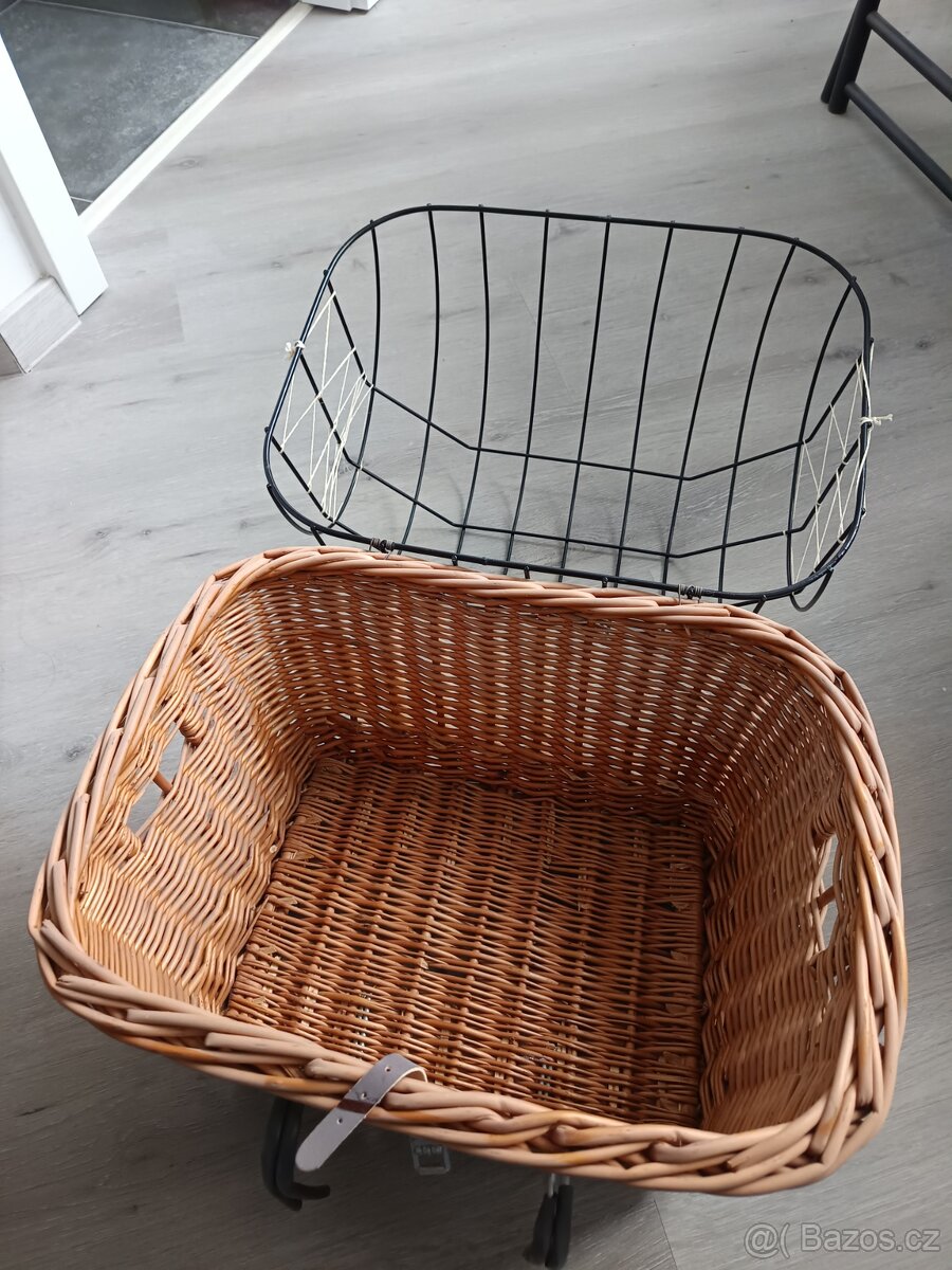 Proutěný košík na kolo - 3