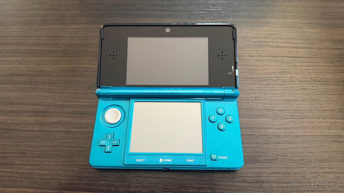 Nintendo 3DS aqua blue - TOP STAV - 3