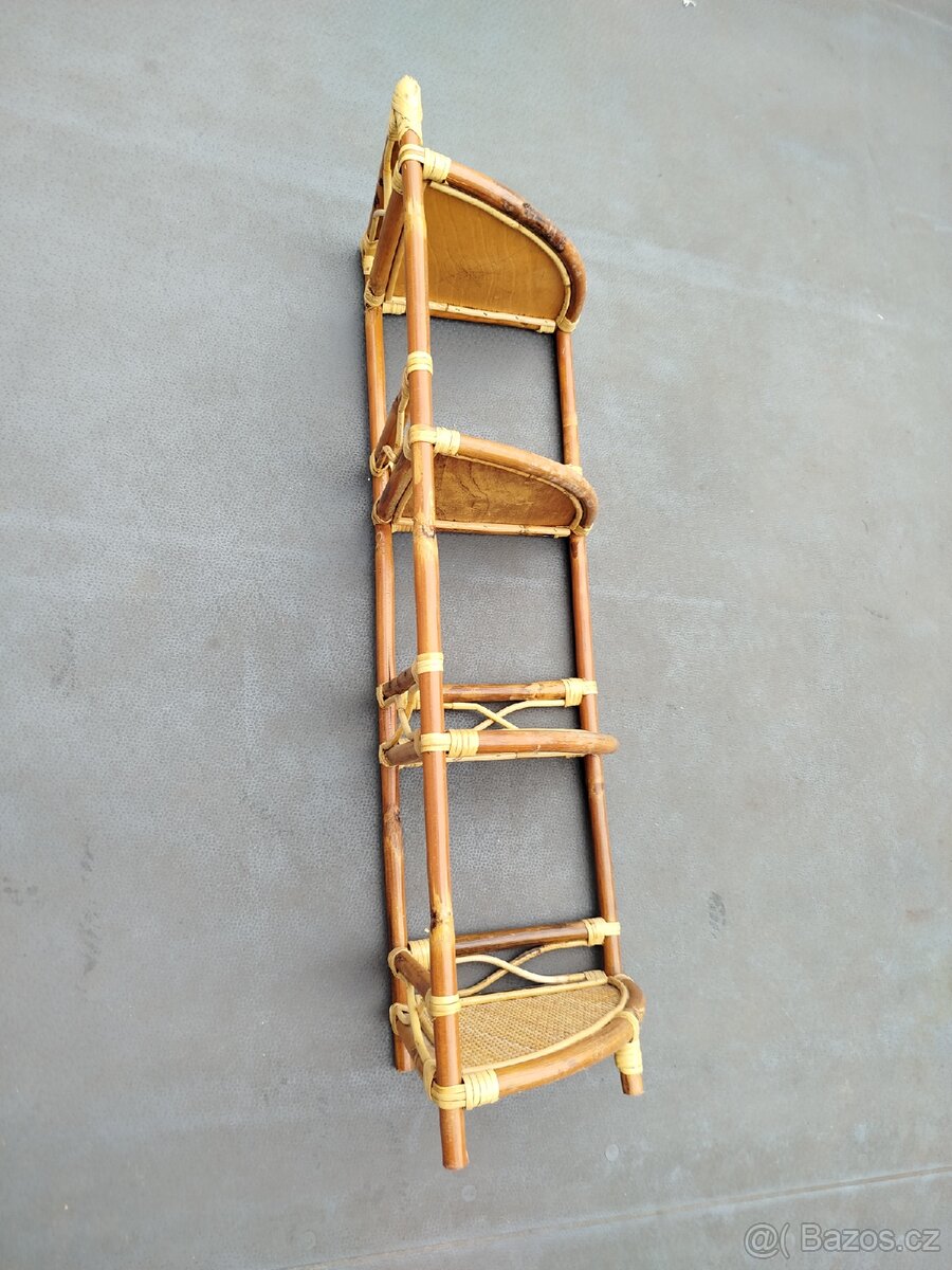 Ratanový rohový regál - 3