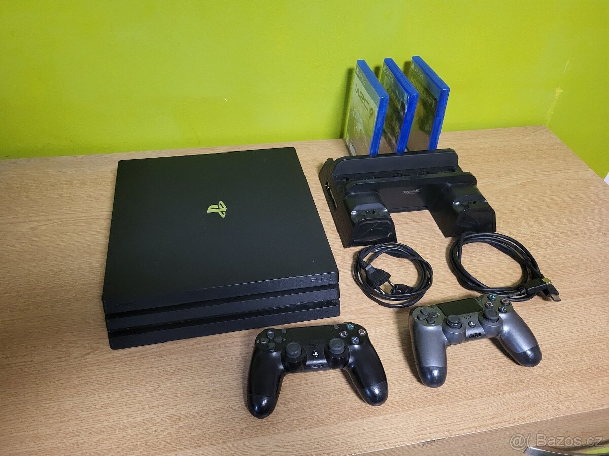 PS4 PRO 1TB příslušenství + vyčištěný - 3