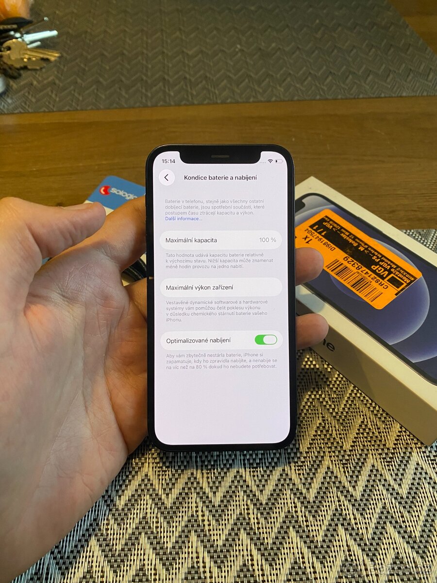 Prodám iPhone 12 mini 128gb (100% kondice baterie) - 3
