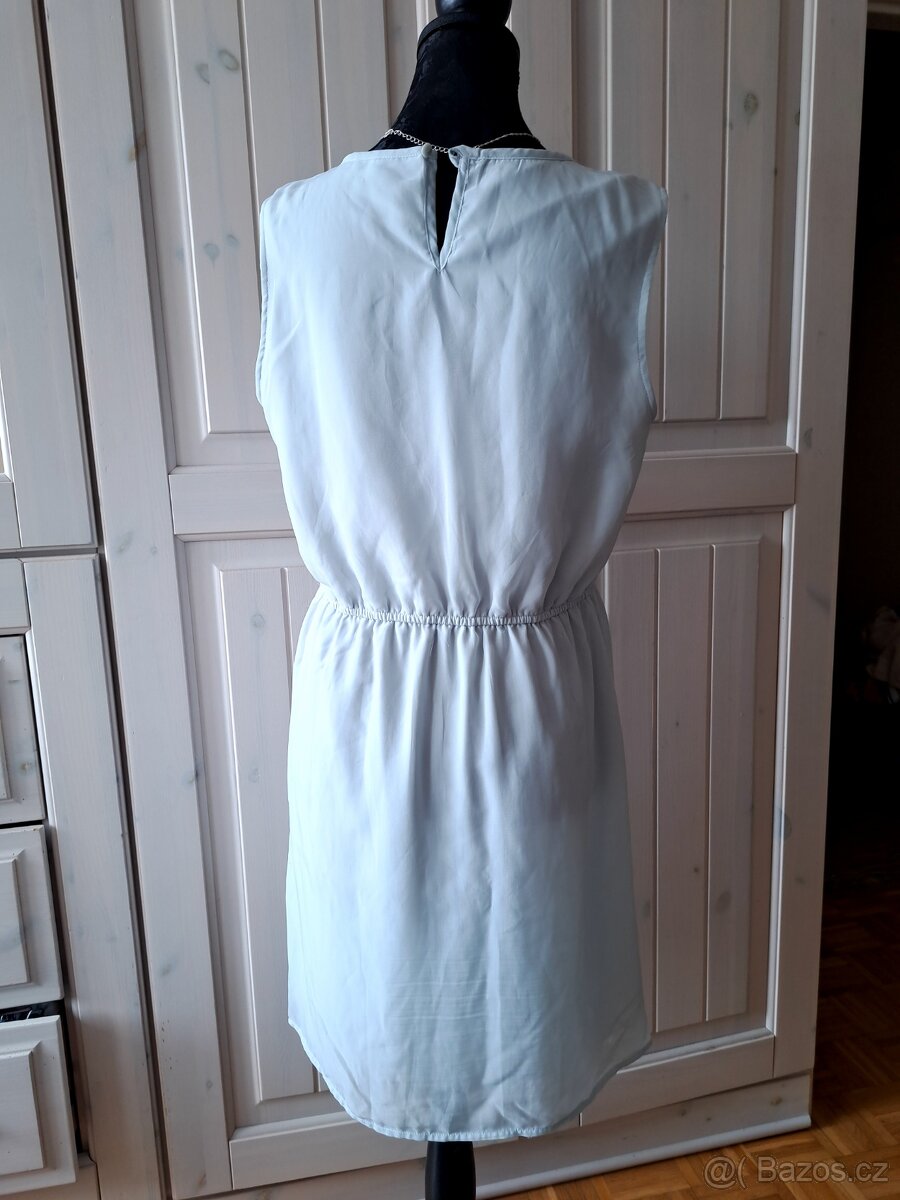 Tyrkysové světlounké letní šaty esmara 42 (40) cena dohodou - 3