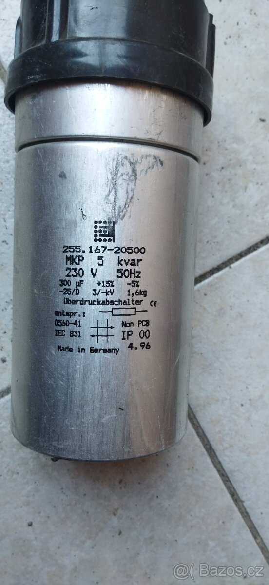 Kompenzační kondenzátory, výkonový rezistor - 3