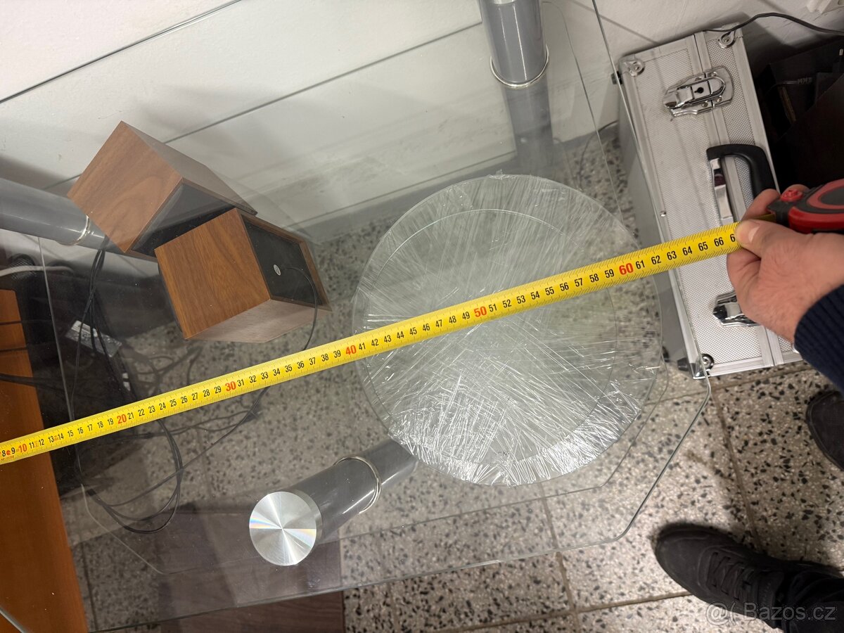 Skleněný televizní stolek TV - 3