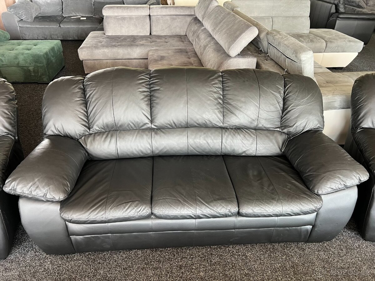 Sedací souprava 3 + 2 + 1 - kůže - NEPOUŽITÁ - 3