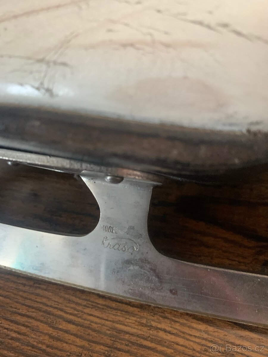 Retro dámské kožené brusle vel. cca 38, stélka 23,5 cm - 3