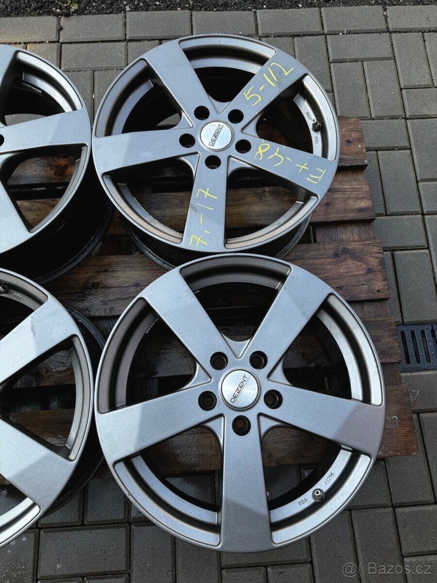 Alu kola, disky r17 5x112 Dezent VW, ŠKODA, SEAT - 3