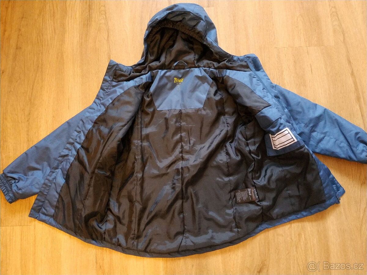 Prodám chlapeckou lyžařskou zimní bundu se vzorem v modré ba - 3