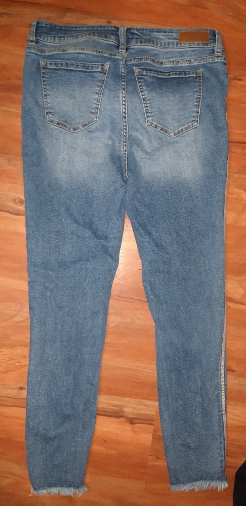 Dívčí skinny džíny/jeans, vel. 40, ale spíše vel. 164 - 3