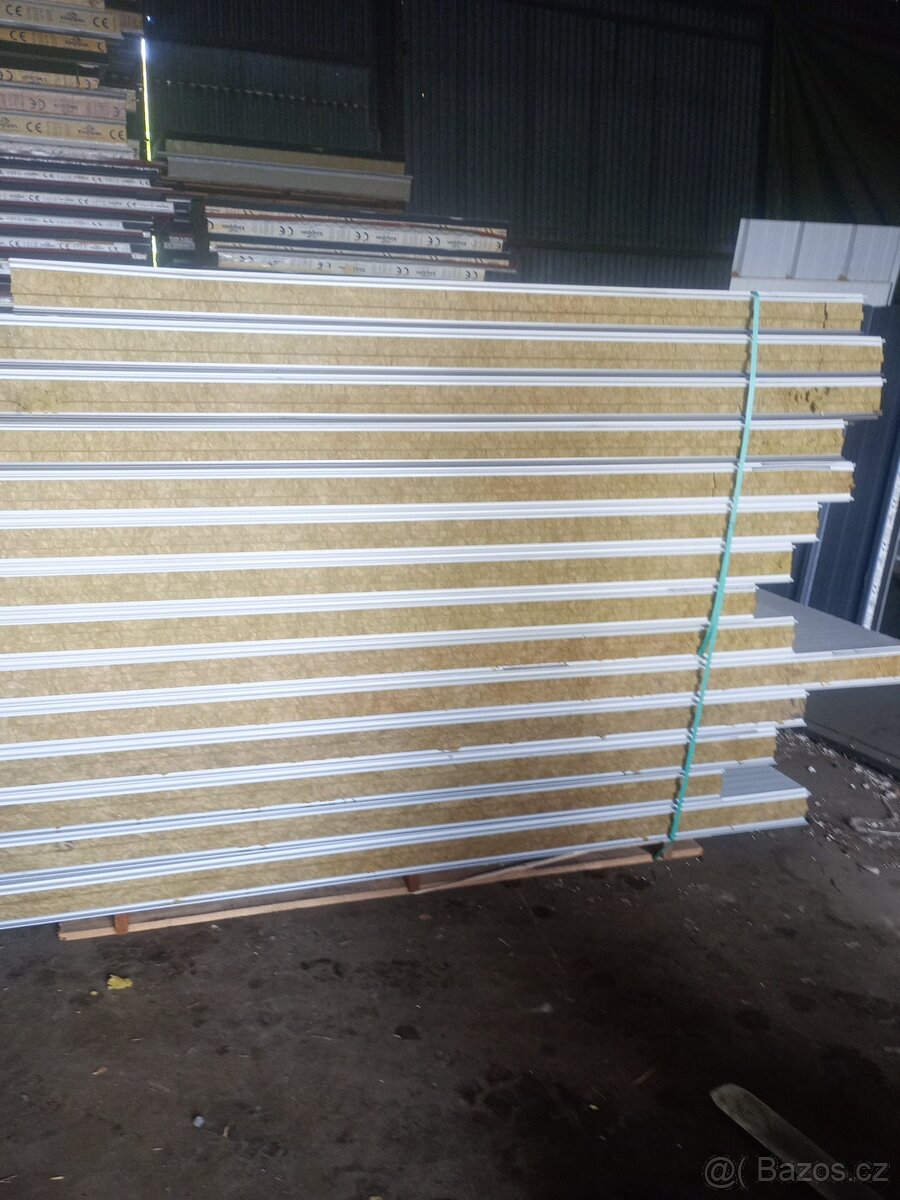 Sendvičové panely,jádro Pur, minerální vata, stěnový, střešn - 3