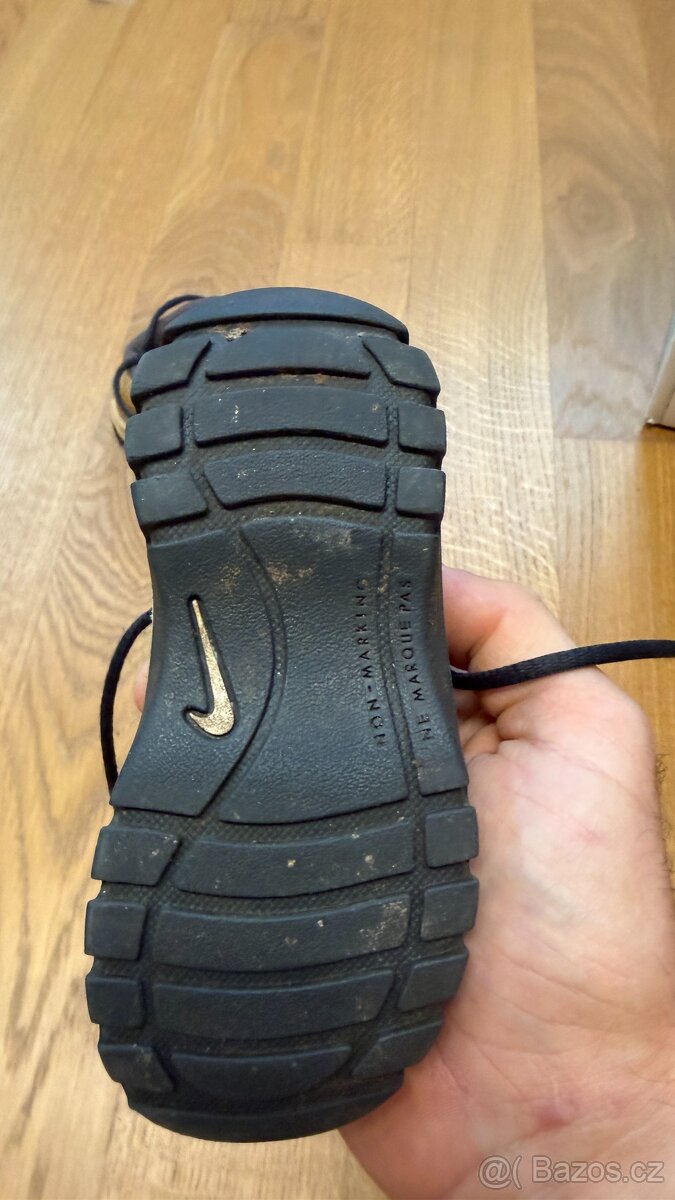 Chlapecké, dětské kožené kotníčkové boty Nike – vel 24 - 3