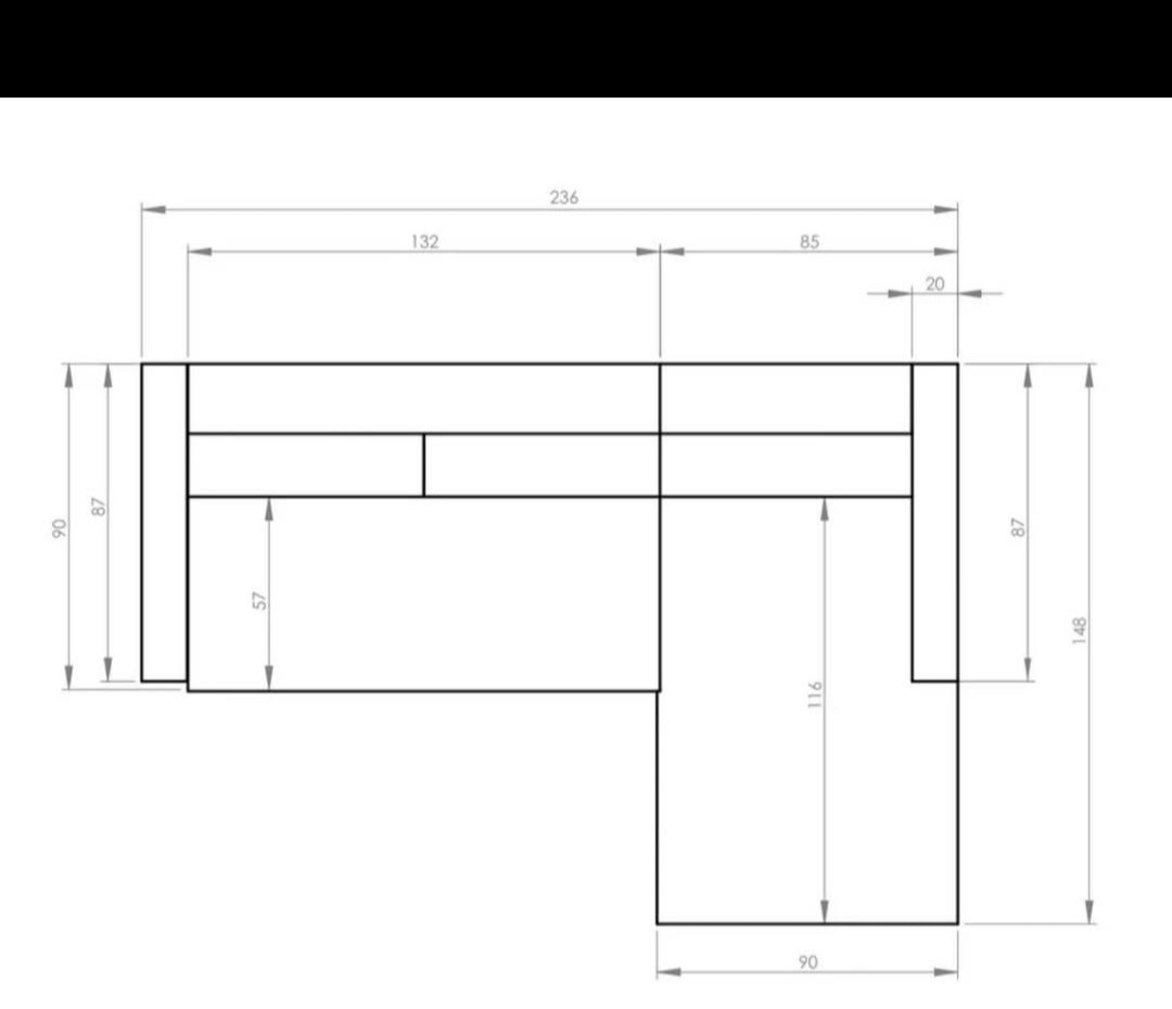 Gauč / sedací souprava / pohovka. levá - 3