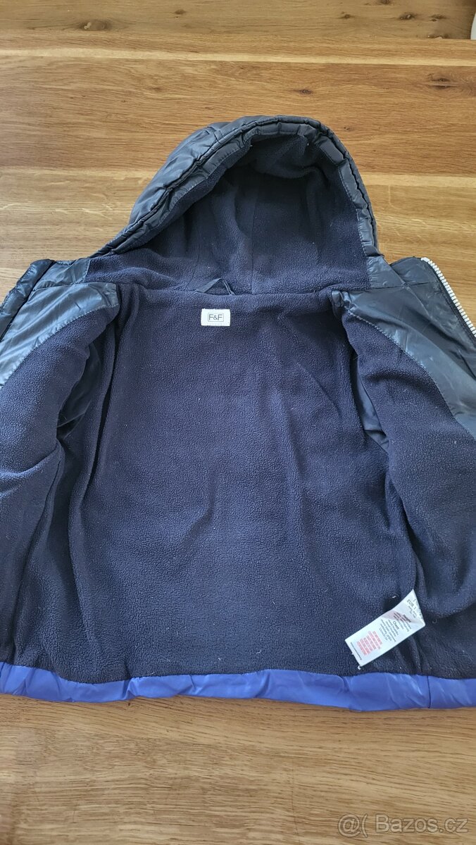 Zateplená zimní bunda F&F vel. 92 - 3