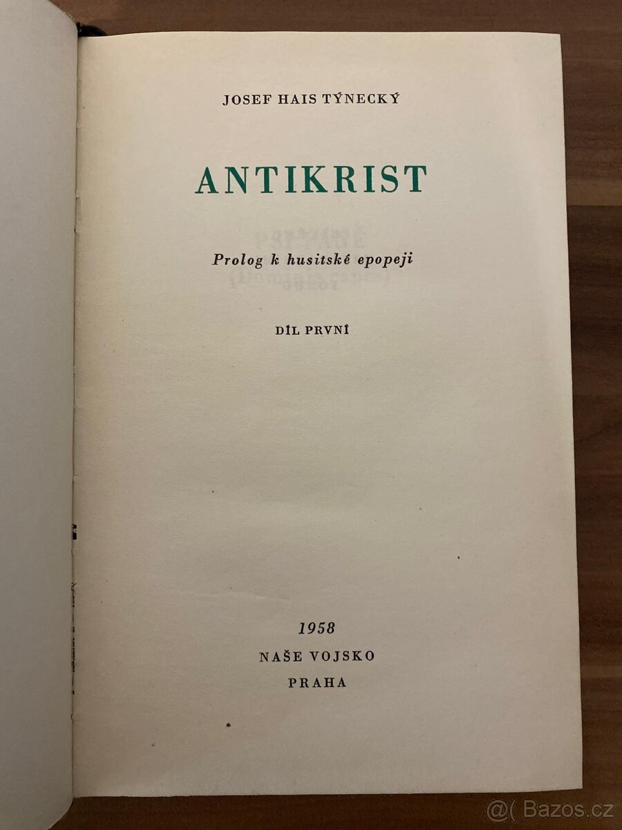 Antikrist – Josef Hais Týnecký (3 díly, 1958) - 3