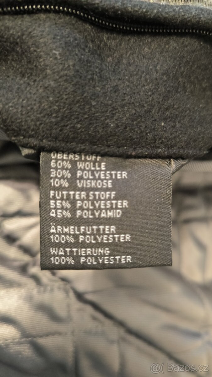 Pánský zimní vlněný kabát velikost M - 3