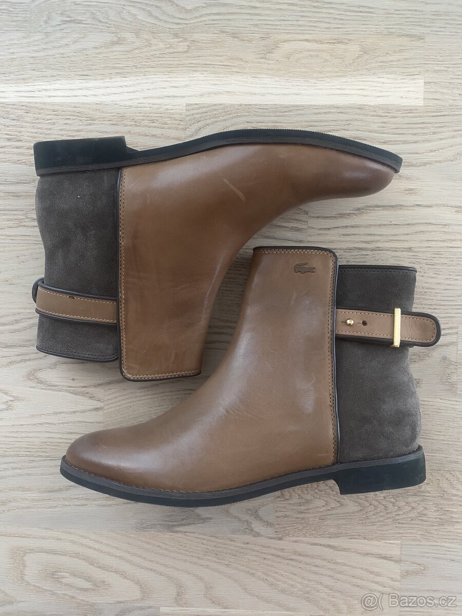 Podzimní kožené boty Lacoste, vel. 40 - 3