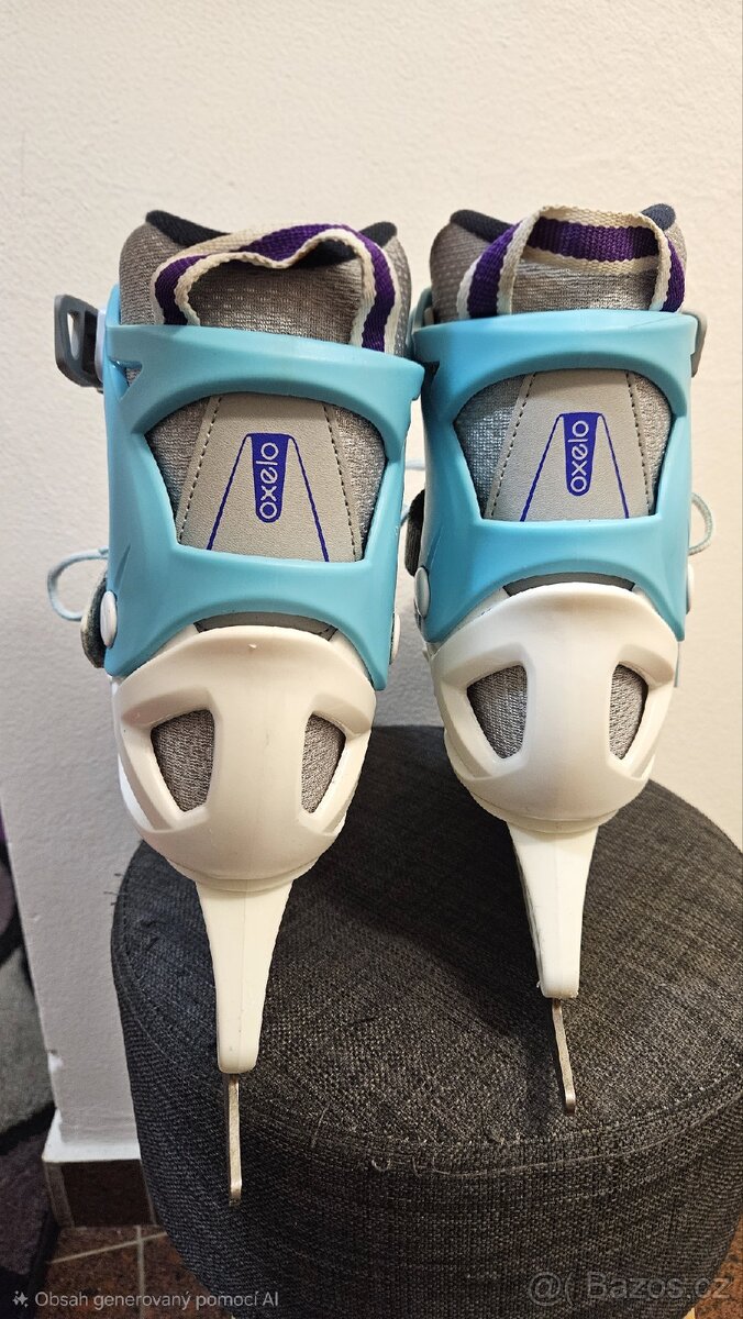 Dívčí lední nastavitelné brusle OXELO vel. 29-32 - 3